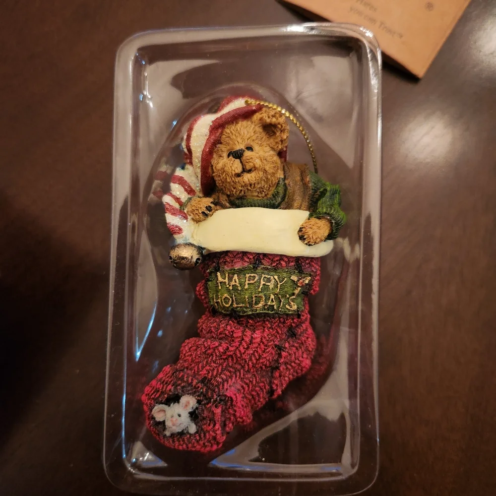 Boyds Bears Otto Elfbearry Ornament #257020 | Limited Edition Christmas Stocking